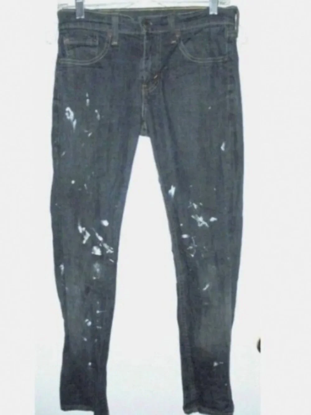 Levi’s 511 Men’s Skinny Jeans 29 Paint Splatter Streetwear Y2K Grunge Blue Denim